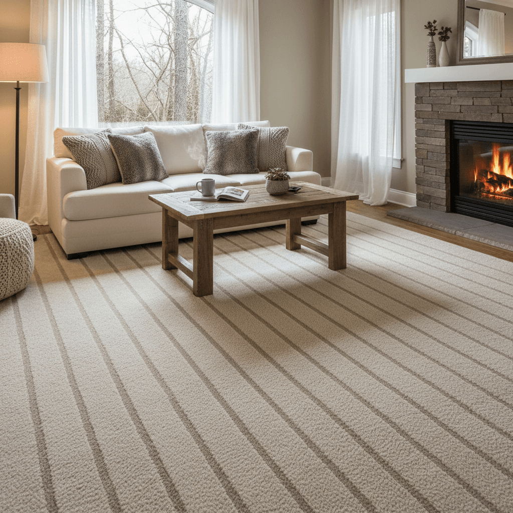 Vacuumed carpet lines