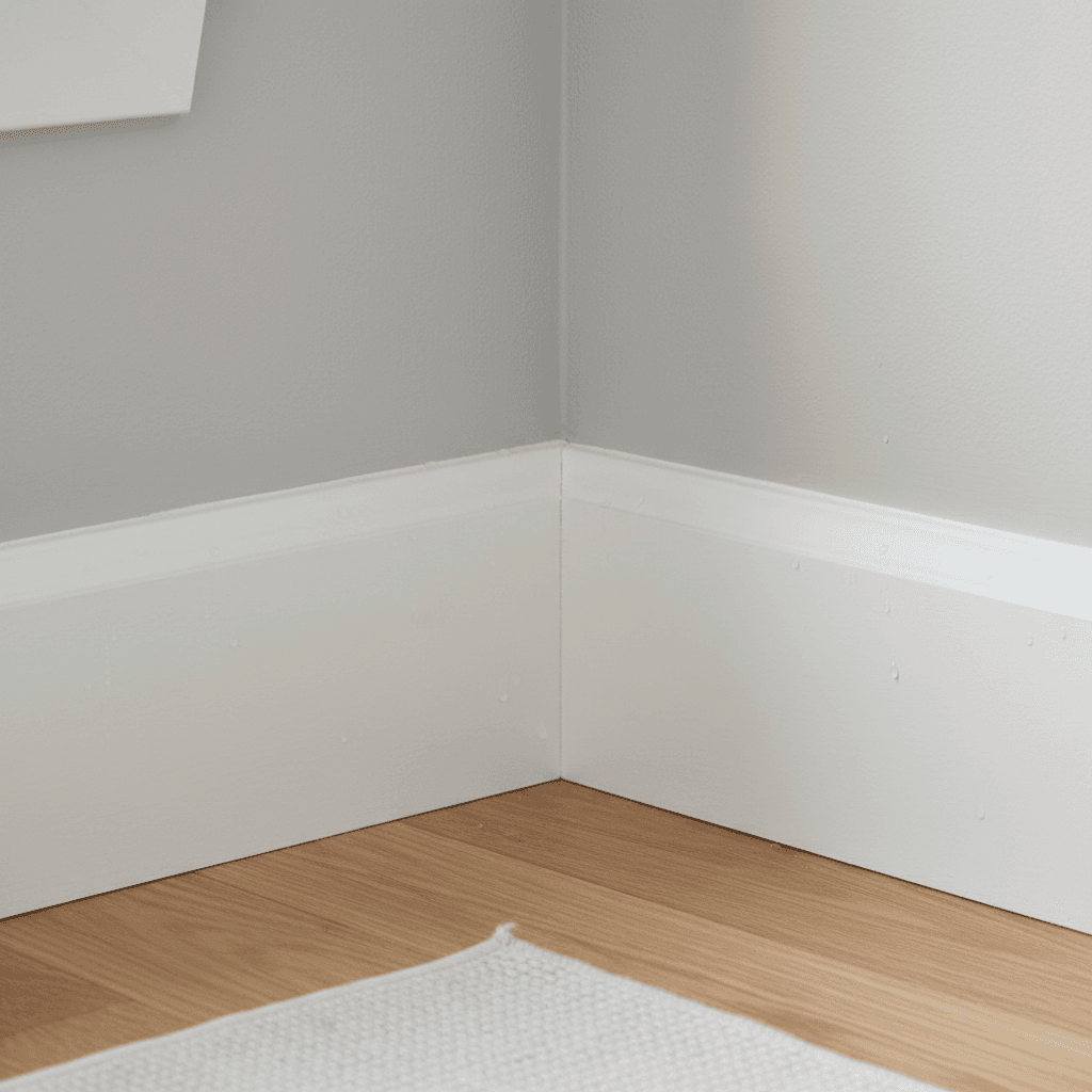 Walls and baseboards