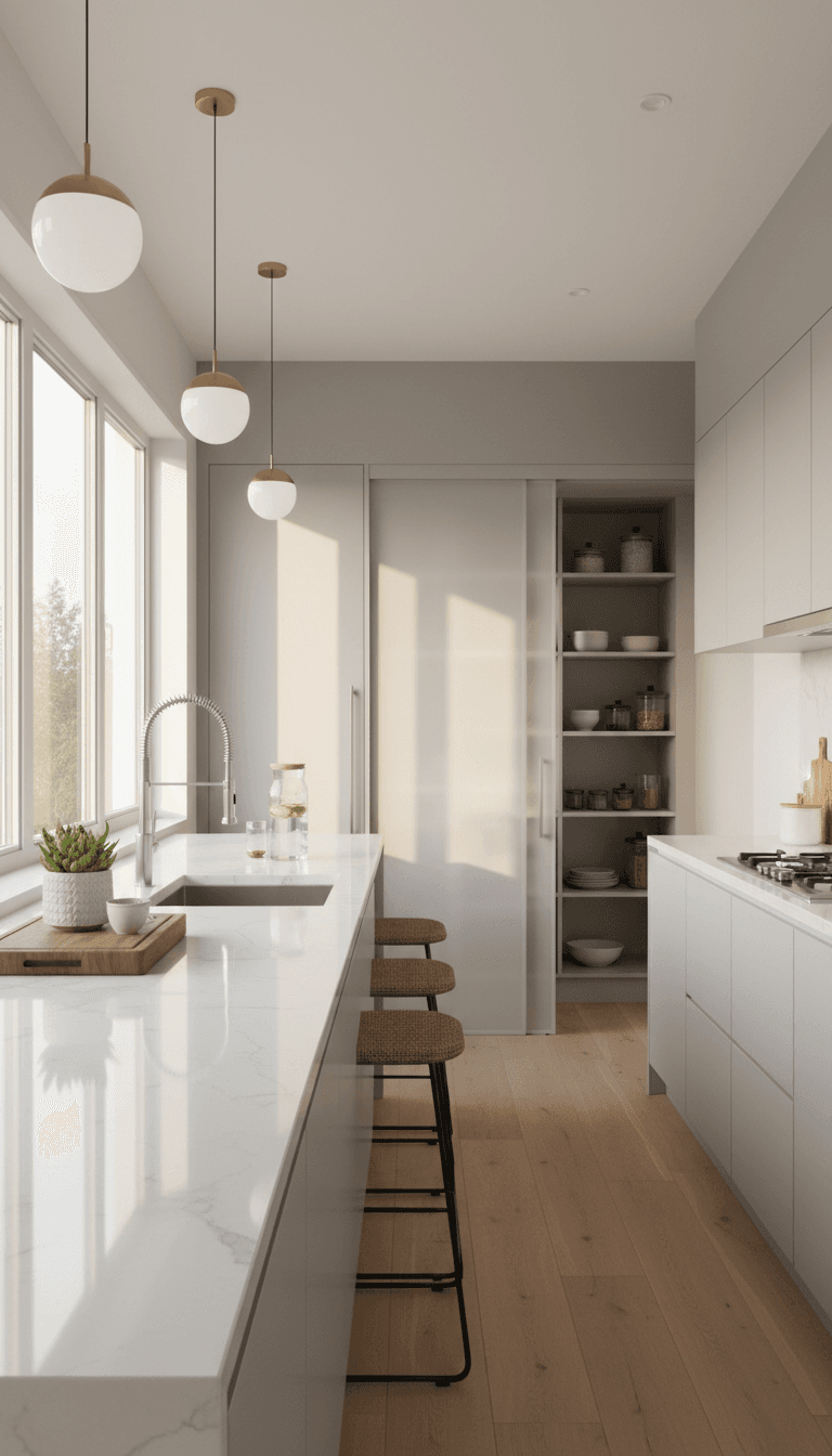 Clean and organized modern kitchen