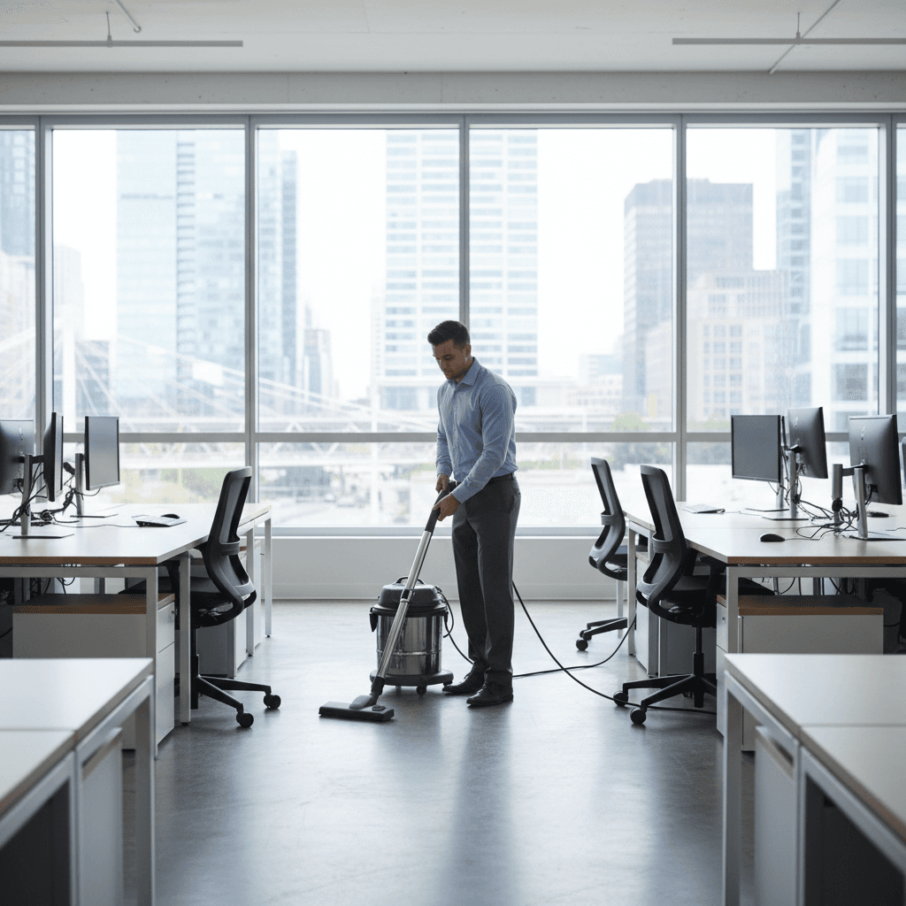 Commercial space cleaning