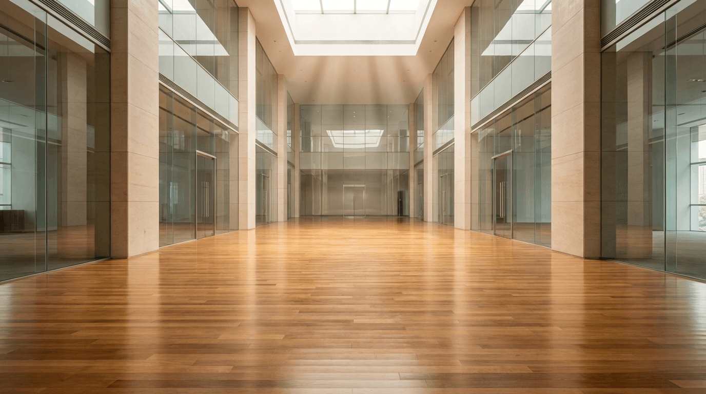 Commercial building cleaning service